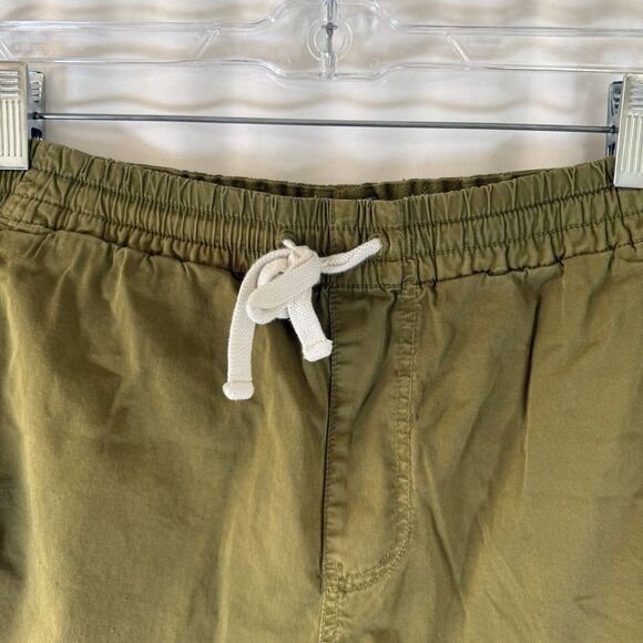 J. Crew Shorts Men's Small Green Pull On Drawstring 6" Inseam Cotton Blend - Picture 2 of 9